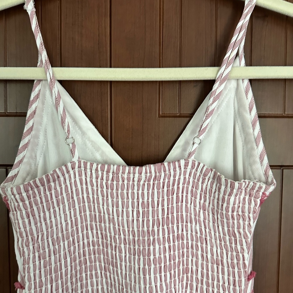 Elegant Pink and White Striped Maxi Dress - Picture 5 of 12
